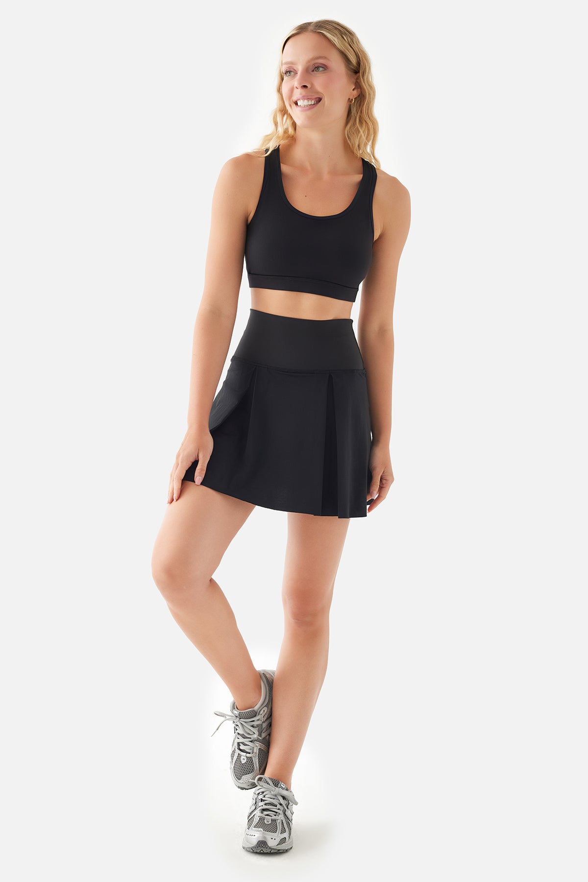 Vivian Court Skirt Black