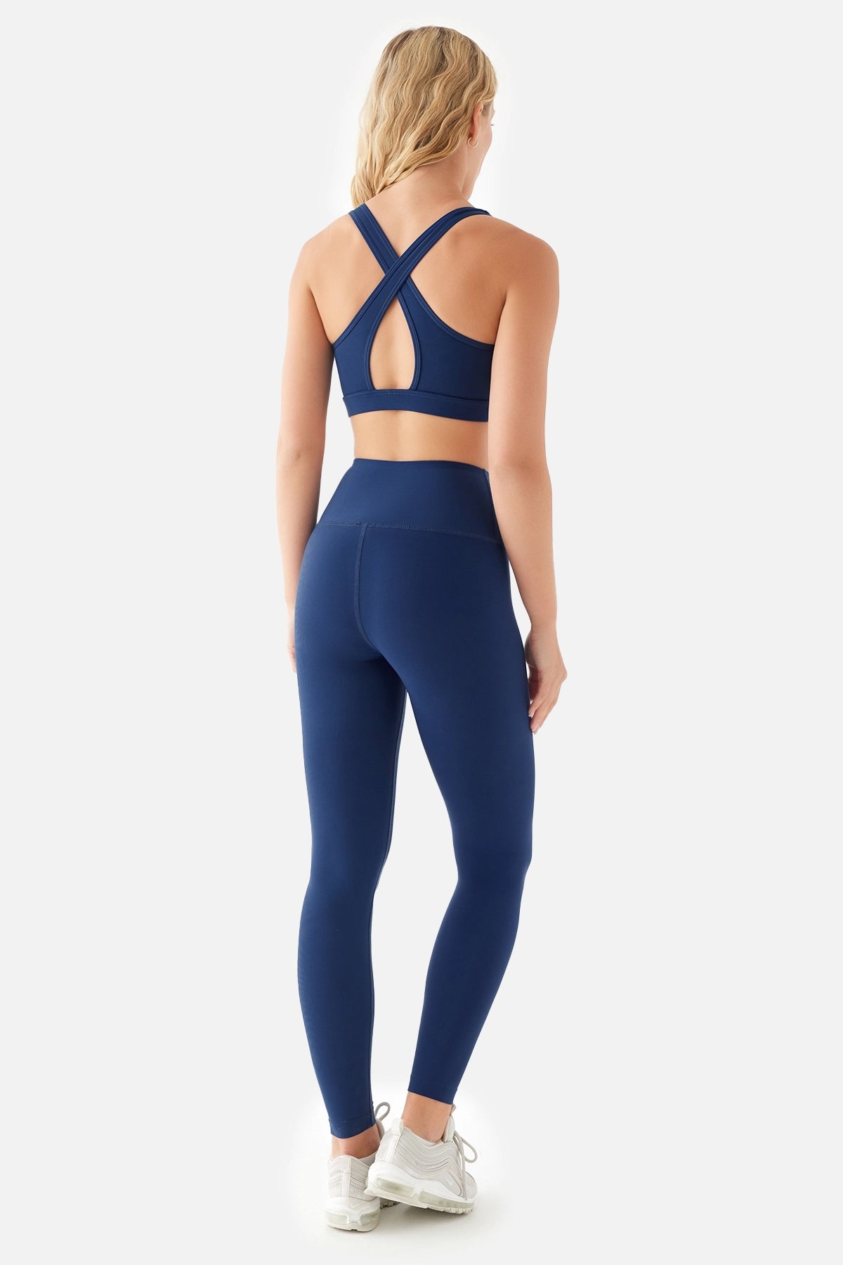 Anna Soft Belt Soft Leggings - Blue