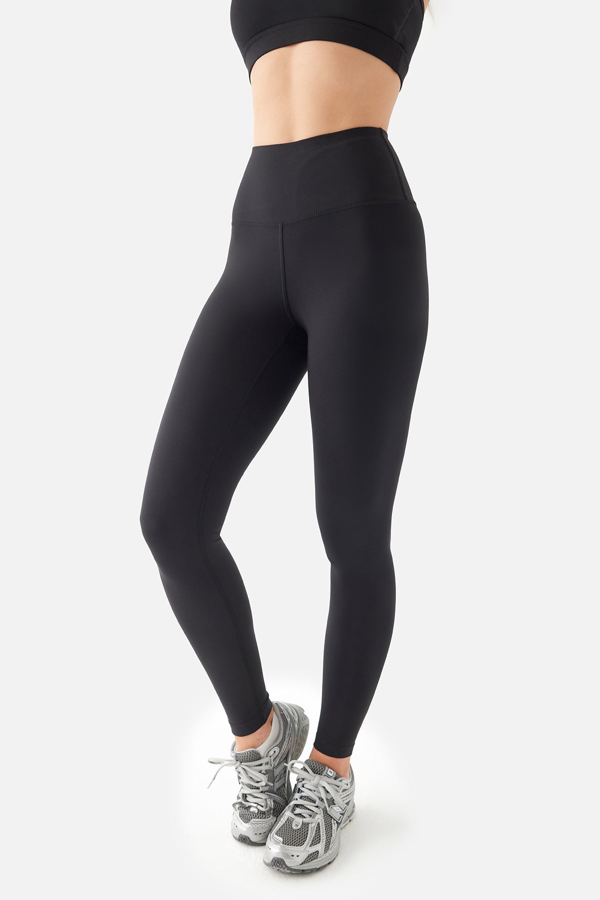 Anna Soft Belt Soft Leggings - Black