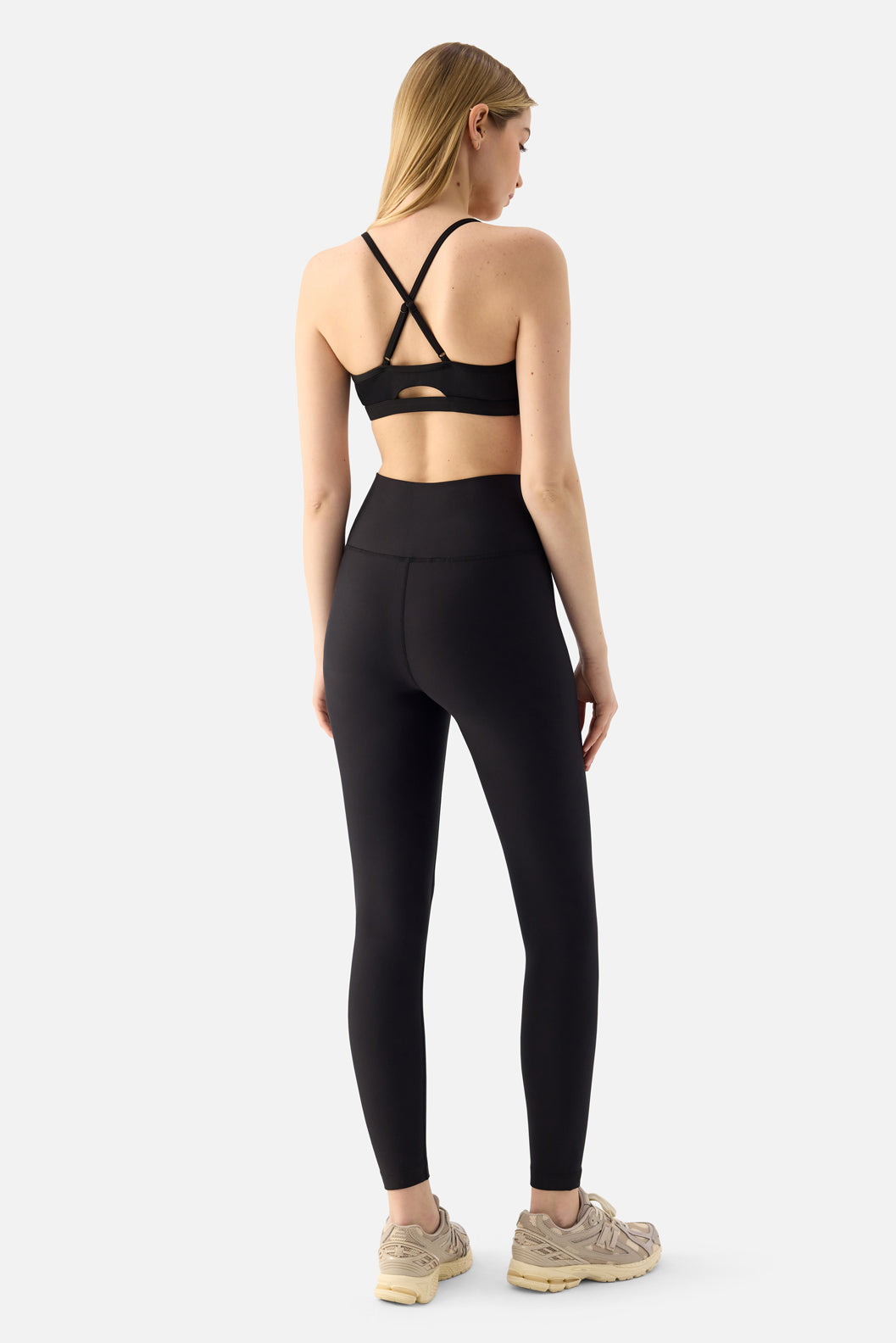 Komfort High Rise Soft Leggings in Black 7/8 Length