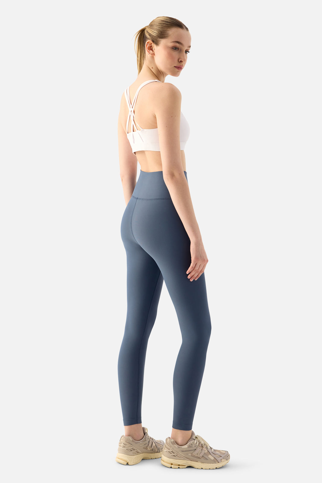 Komfort High Rise Soft Leggings in Indigo 7/8 Length