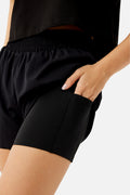 Rose Dynamic Sports Shorts - Black