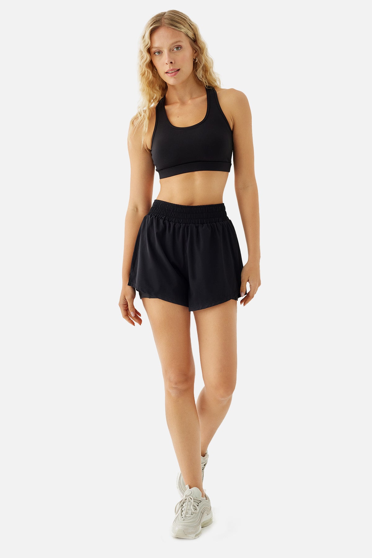 Rose Dynamic Sports Shorts - Black