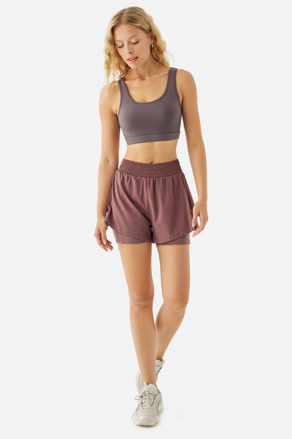 Rose Dynamic Sports Shorts - Dark Rose