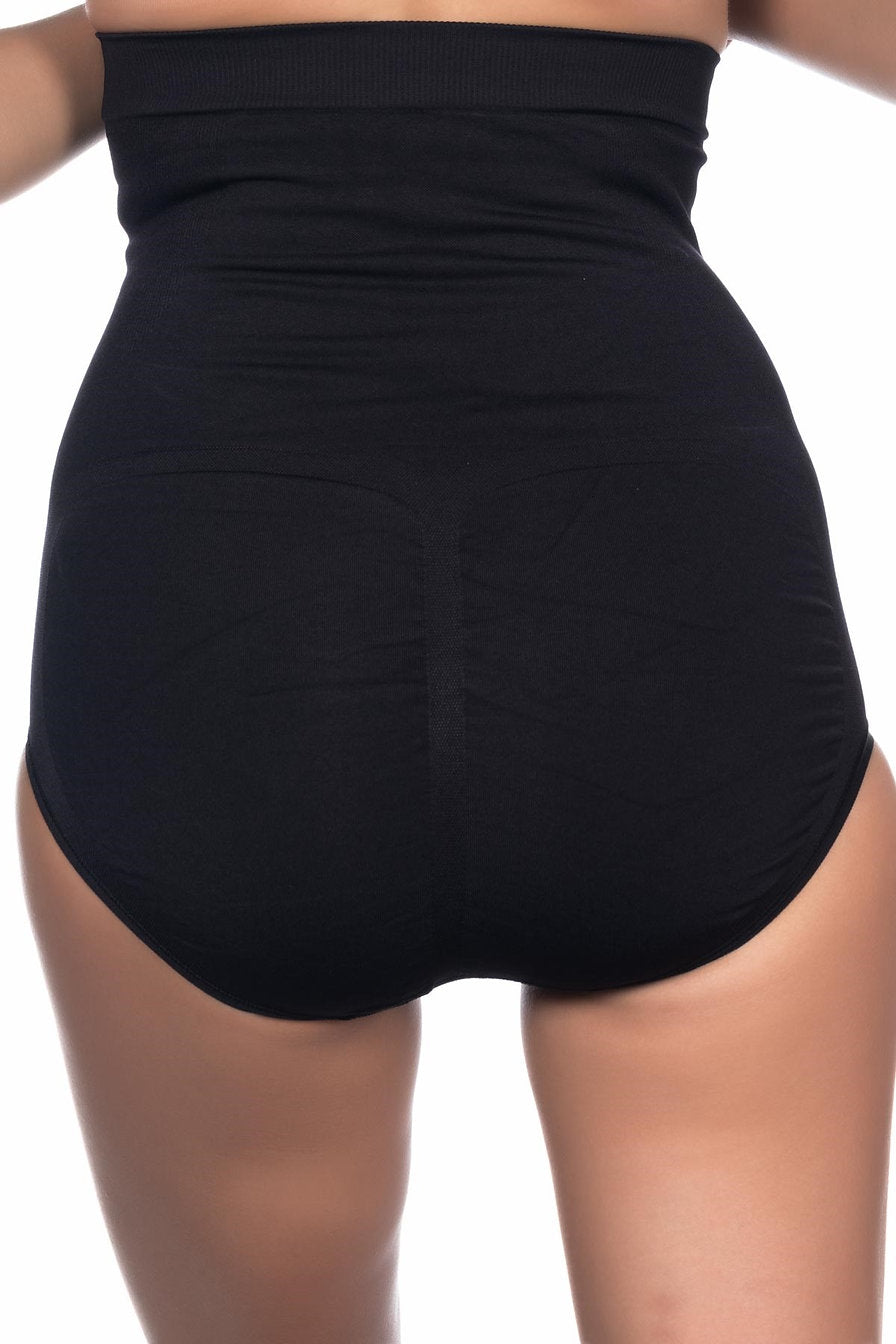 Seamless Slip Panty Corset (Black)