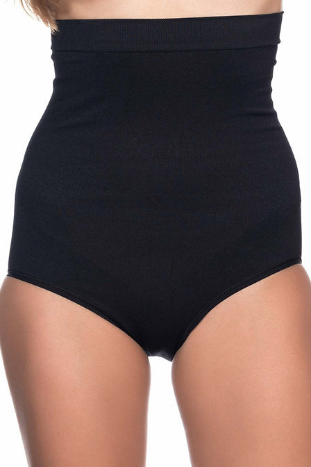 Seamless Slip Panty Corset (Black)