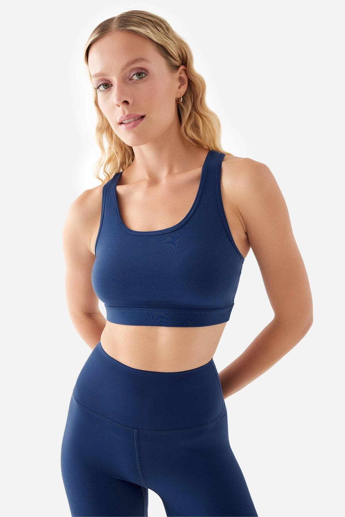 Anna Soft Medium Sports Bra - Blue